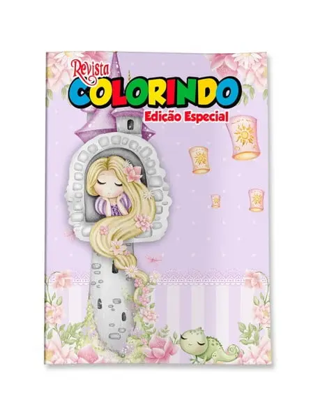 Revistinha para Colorir Rapunzel Enrolados 14x10