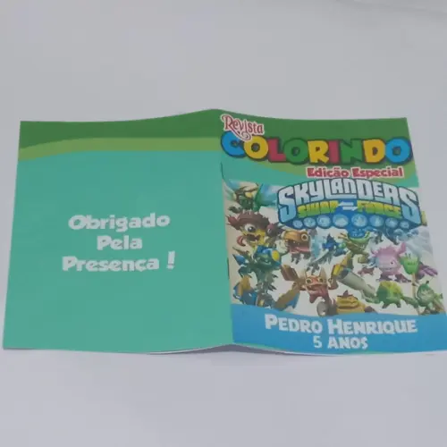 Revistinha para Colorir Skylanders 14x10