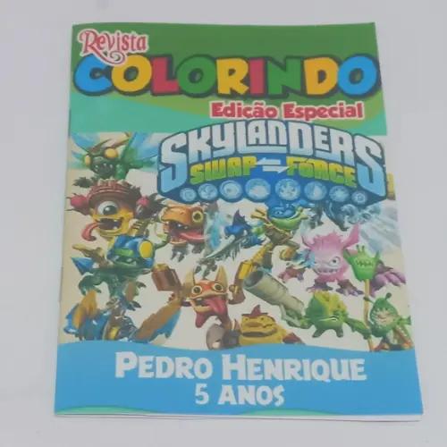 Revistinha para Colorir Skylanders 14x10