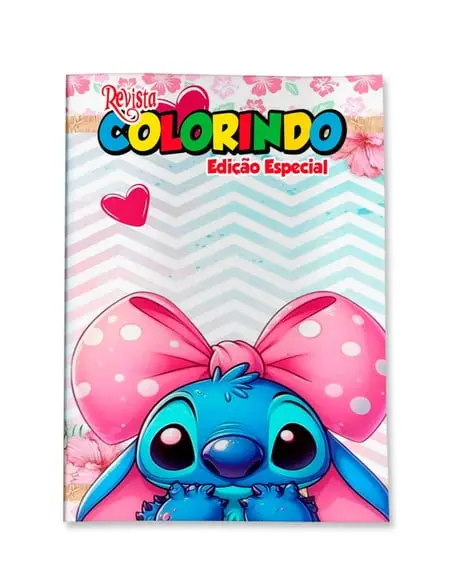Revistinha para Colorir Stitch 14x10
