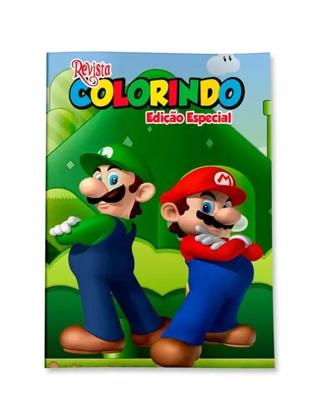 Revistinha para Colorir Super Mario 14x10