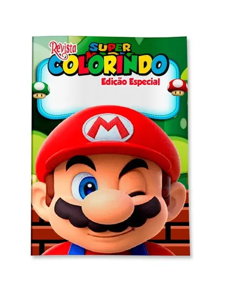 Revistinha para Colorir Super Mario 14x10