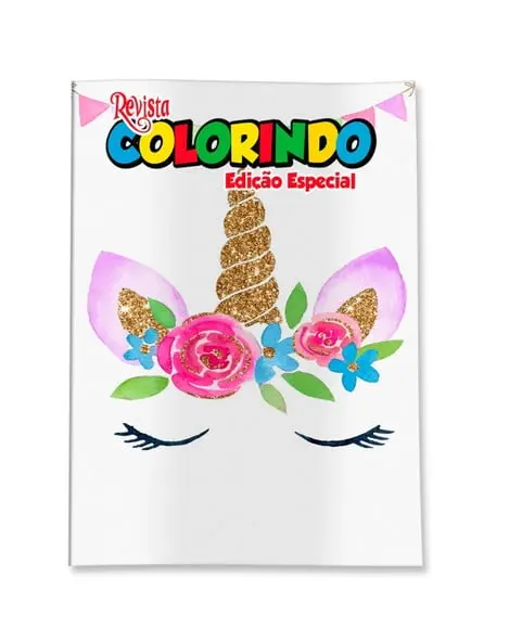 Revistinha para Colorir Unicórnio 14x10