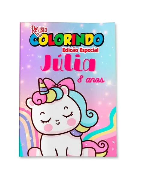 Revistinha para Colorir Unicórnio 14x10