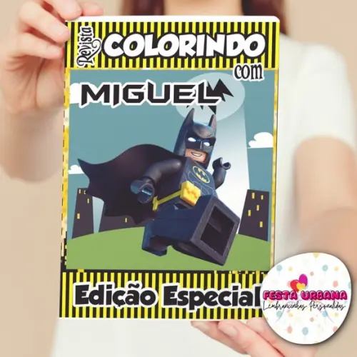 Revistinhas Para Colorir Batman Tam G 15x21 Cm