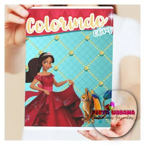Revistinhas Para Colorir Elena De Avalor Tam G 15x21 Cm