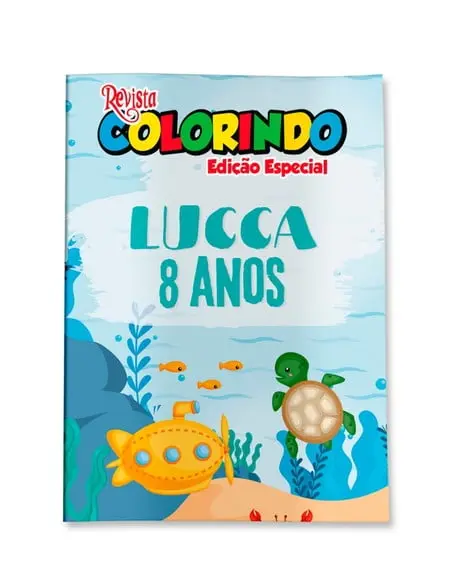 Revistinhas para Colorir Fundo do Mar 14x10