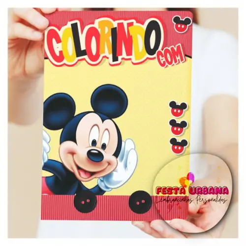 Revistinhas Para Colorir Mickey Tam G 15x21 Cm