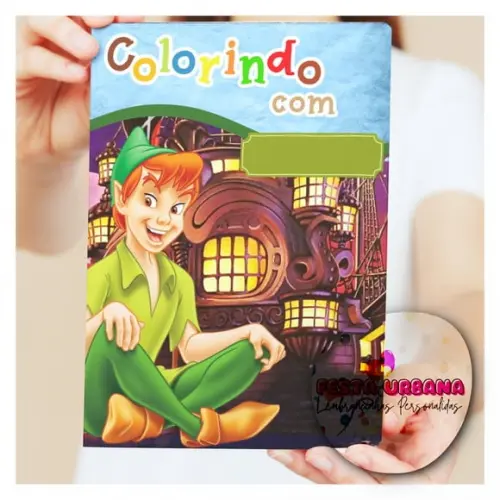 Revistinhas Para Colorir Peter Pan Tam G 15x21 Cm