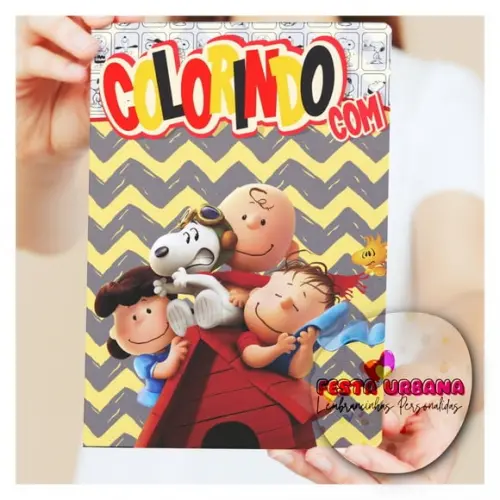 Revistinhas Para Colorir Snoopy Tam G 15x21 Cm