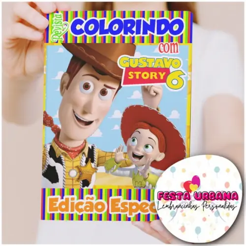 Revistinhas Para Colorir Toy Story Tam G 15x21 Cm
