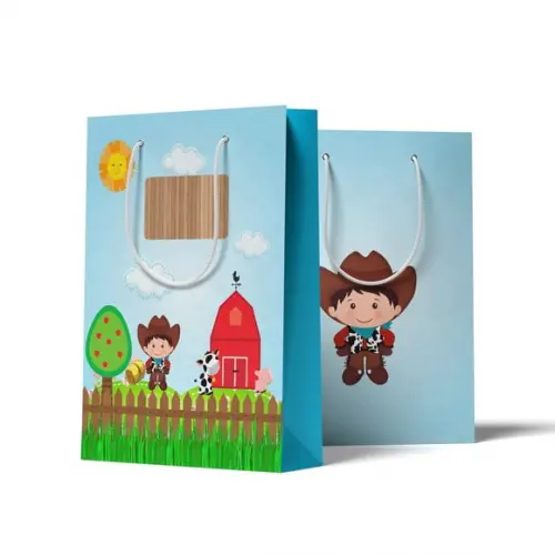 Sacolinha Personalizada Fazendinha Menino