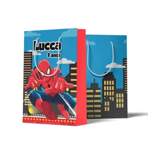 Sacolinha Personalizada Homem Aranha