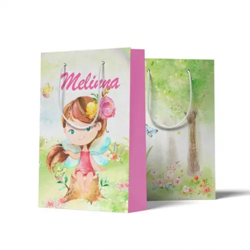 Sacolinha Personalizada Jardim Encantado das Fadas