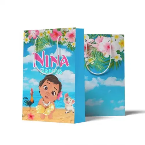 Sacolinha Personalizada Moana Baby