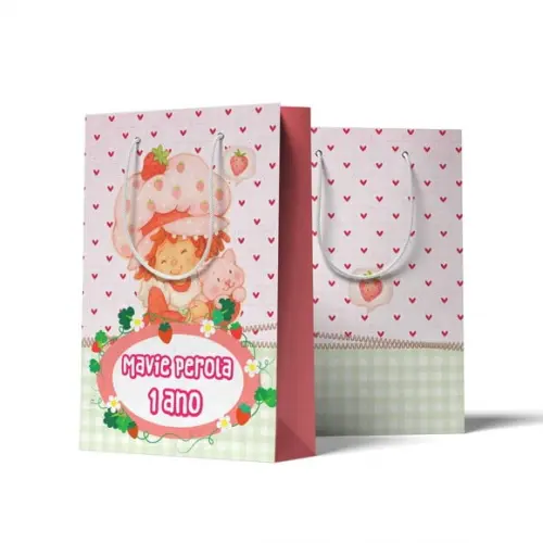 Sacolinha Personalizada Moranguinho Antiga Anos 80