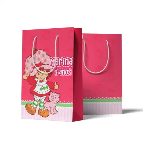Sacolinha Personalizada Moranguinho Antiga Anos 80