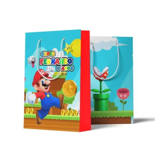 Sacolinha Personalizada Super Mario