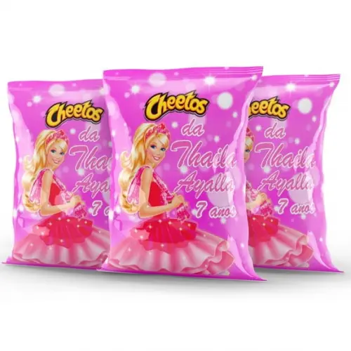 Salgadinho Cheetos Personalizado Barbie
