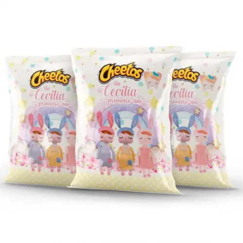 Salgadinho Cheetos Personalizado Boneca Metoo