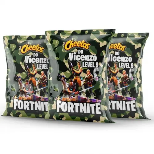 Salgadinho Cheetos Personalizado Fortnite