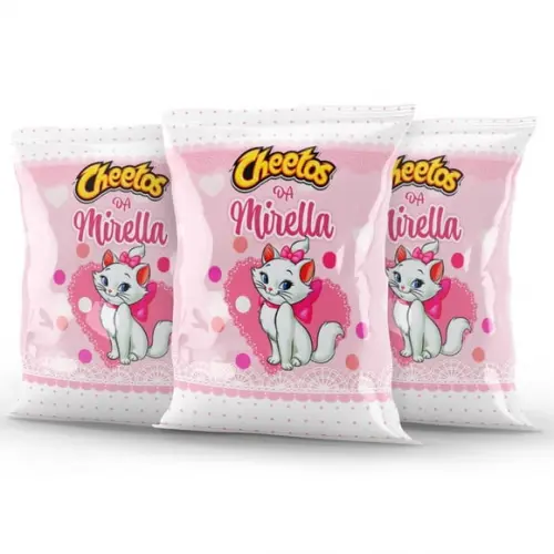 Salgadinho Cheetos Personalizado Gatinha Marie