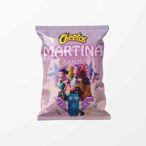 Salgadinho Cheetos Personalizado Guerreiras do K-pop