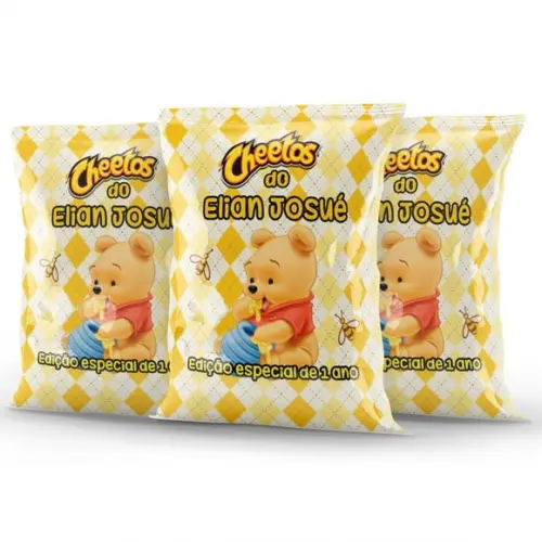 Salgadinho Cheetos Personalizado Ursinho Pooh