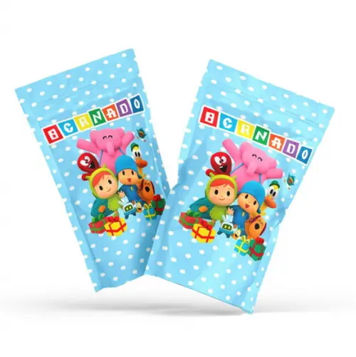 Saquinho Metalizado Pocoyo | G 12 X20 cm