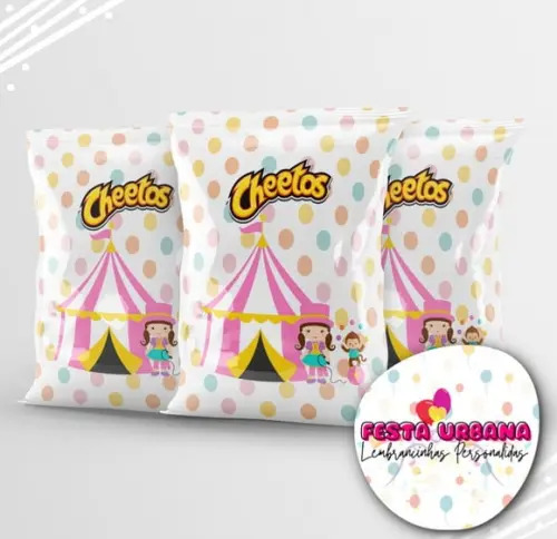 Saquinho Personalizado Circo Rosa Menina