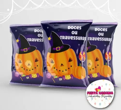Saquinho Personalizado Dia Das Bruxas Halloween
