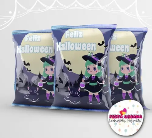 Saquinho Personalizado Dia Das Bruxas Halloween