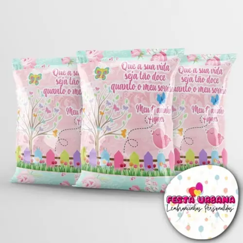 Saquinho Personalizado Jardim Encantado