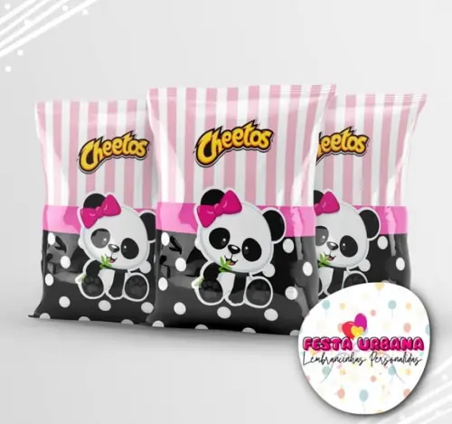 Saquinho Personalizado Panda Rosa