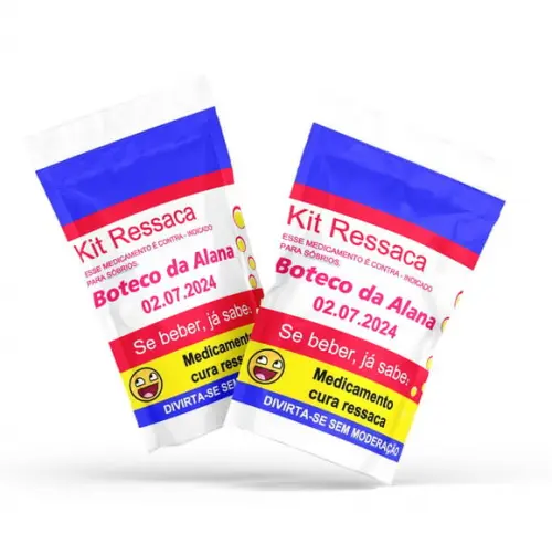 Saquinho Zip Lock Kit Ressaca | G 12 X20 cm