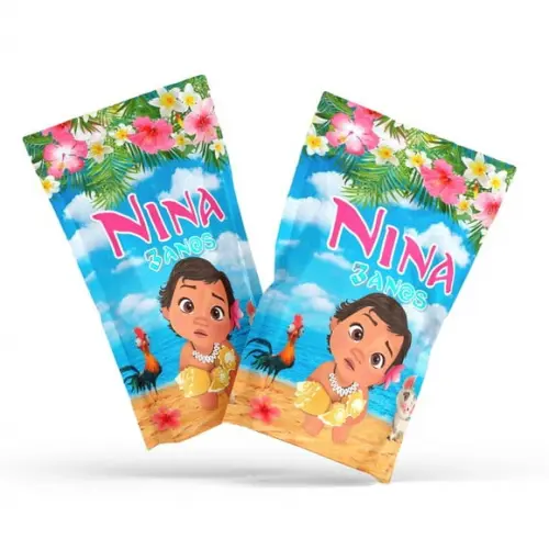 Saquinho Zip Lock Moana Baby | G 12 X20 cm