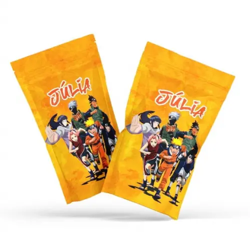Saquinho Zip Lock Personalizado Naruto | G 12 X20 cm