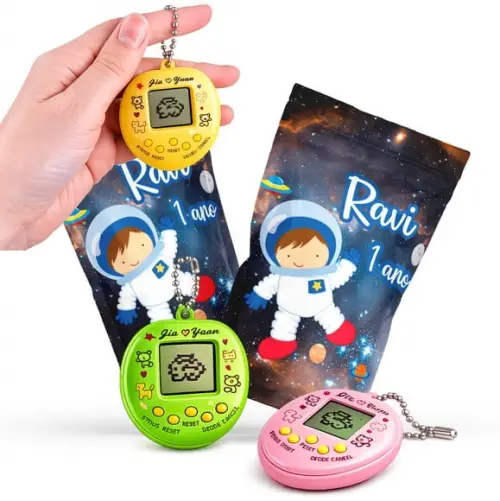 Tamagotchi Astronauta | Bichinho Virtual no Zip Metalizado