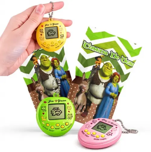 Tamagotchi Shrek | Bichinho Virtual no Zip Metalizado