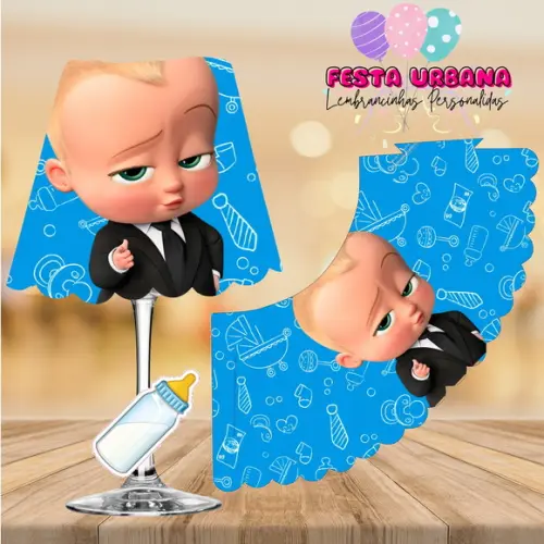 Cúpula para Abajur na Taça Poderoso Chefinho | Lembrancinha Festa Infantil