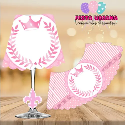 Cúpula para Abajur na Taça Realeza | Lembrancinha Festa Infantil