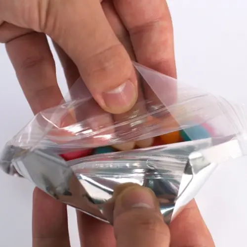 Saquinho Metalizado Ziplock Fini Turma do Mickey no Zip Lock Pers