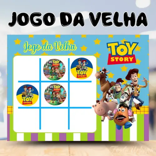 Jogo da Velha Toy Story Lembrancinha Personalizada | Lembrancinha Festa Infantil