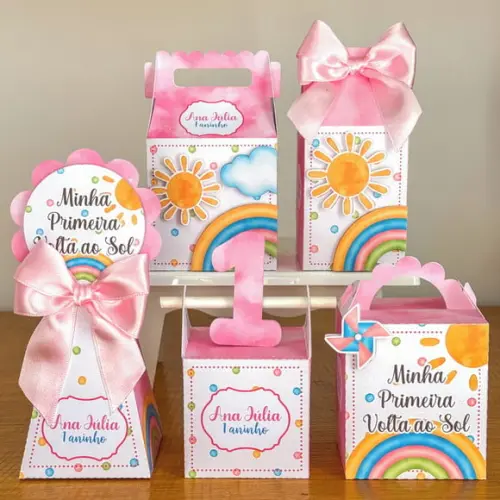 Kit 15 Lembrancinhas Personalizadas Primeira Volta ao Sol | Lembrancinha Festa Infantil