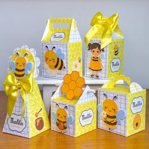 Kit 20 Lembrancinhas Personalizadas Abelhinha | Lembrancinha Festa Infantil