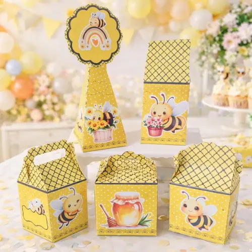 Kit 40 Caixinhas Abelhinha Lembrancinhas Personalizadas | Lembrancinha Festa Infantil