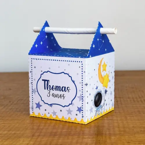 Kit 40 Caixinhas Astronauta Lembrancinhas Personalizadas | Lembra