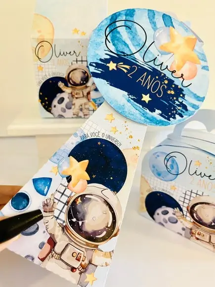 Kit 40 Caixinhas Astronauta Lembrancinhas Personalizadas | Lembra