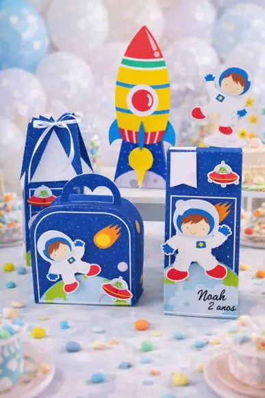 Kit 40 Caixinhas Astronauta Lembrancinhas Personalizadas | Lembra