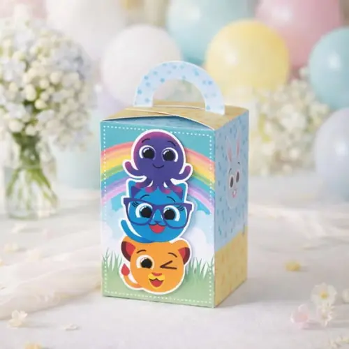 Kit 40 Caixinhas Bolofofos Azul Lembrancinhas Personalizadas | Le